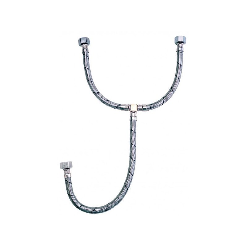 MANGUERA P/LAV TIPO T 55 CM 1/2X1/2X1/2 AL-T55 COFLEX