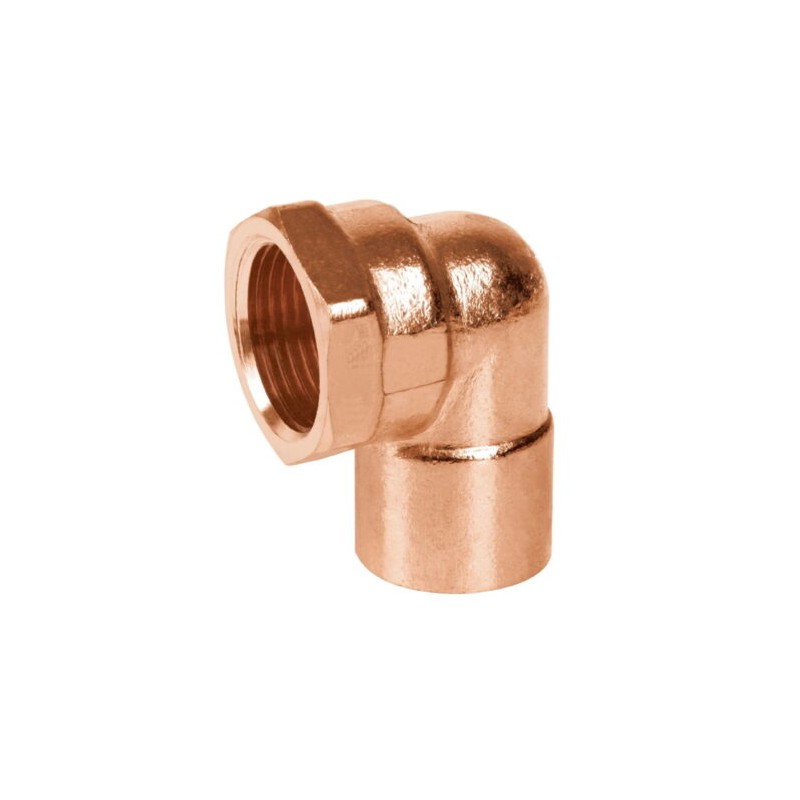 CODO 90 COBRE ROSC INT 25 MM